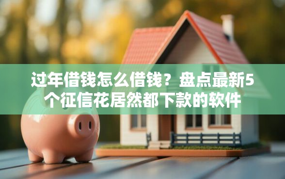 过年借钱怎么借钱？盘点最新5个征信花居然都下款的软件