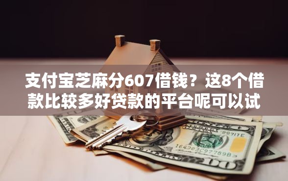 支付宝芝麻分607借钱？这8个借款比较多好贷款的平台呢可以试试
