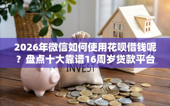 2026年微信如何使用花呗借钱呢？盘点十大靠谱16周岁贷款平台