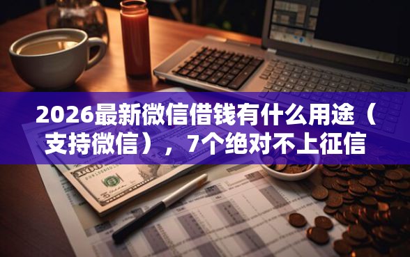 2026最新微信借钱有什么用途（支持微信），7个绝对不上征信的贷款平台无私分享