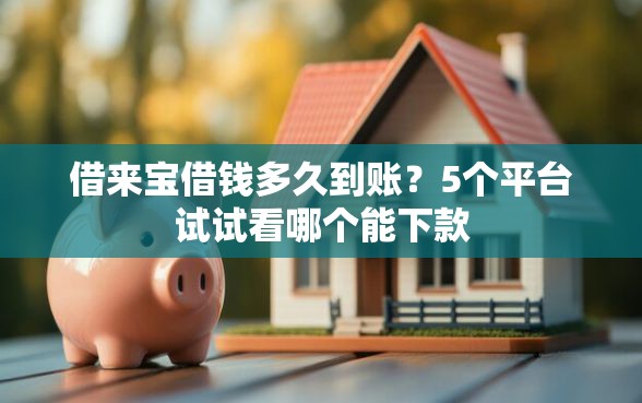 借来宝借钱多久到账？5个平台试试看哪个能下款