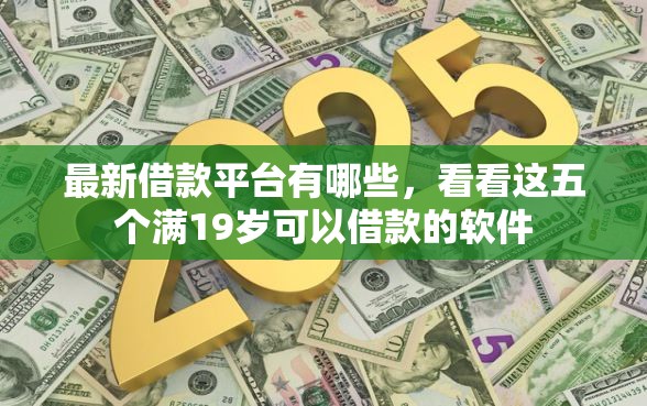最新借款平台有哪些，看看这五个满19岁可以借款的软件