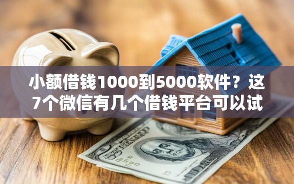 小额借钱1000到5000软件?这7个微信有几个借钱平台可以试试 小额借钱1000到5000软件?这7个微信有几个借钱平台可以试试