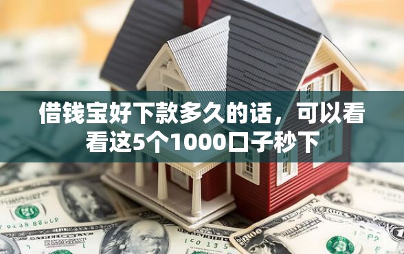 借钱宝好下款多久的话，可以看看这5个1000口子秒下