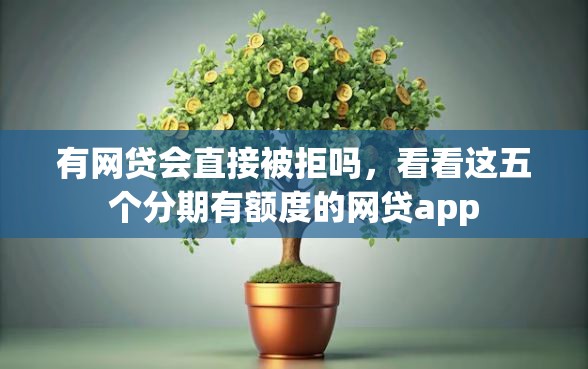 有网贷会直接被拒吗，看看这五个分期有额度的网贷app