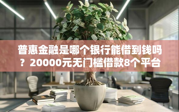 普惠金融是哪个银行能借到钱吗？20000元无门槛借款8个平台推荐
