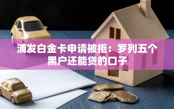 浦发白金卡申请被拒：罗列五个黑户还能贷的口子