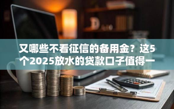又哪些不看征信的备用金？这5个2025放水的贷款口子值得一试