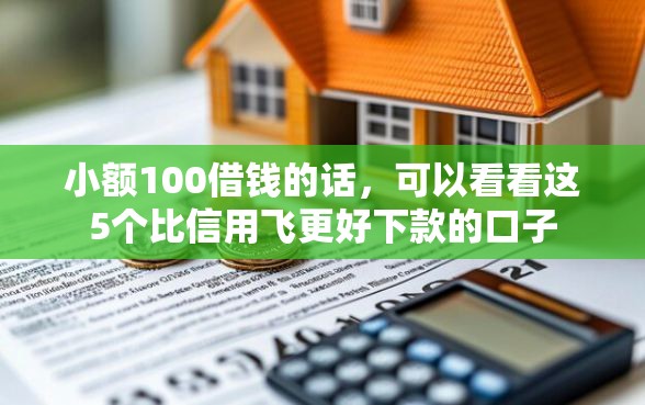 小额100借钱的话，可以看看这5个比信用飞更好下款的口子
