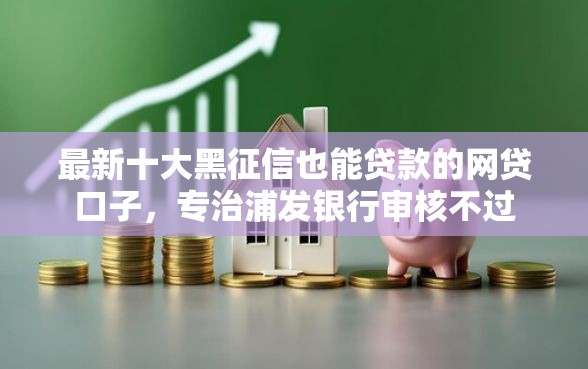 最新十大黑征信也能贷款的网贷口子，专治浦发银行审核不过