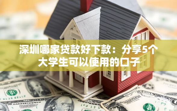 深圳哪家贷款好下款：分享5个大学生可以使用的口子