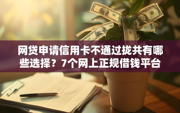 网贷申请信用卡不通过拢共有哪些选择？7个网上正规借钱平台详解