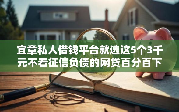 宜章私人借钱平台就选这5个3千元不看征信负债的网贷百分百下款平台