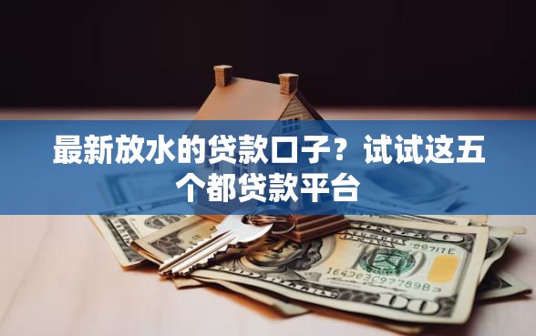 最新放水的贷款口子？试试这五个都贷款平台