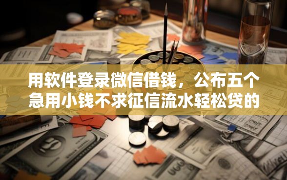 用软件登录微信借钱，公布五个急用小钱不求征信流水轻松贷的平台