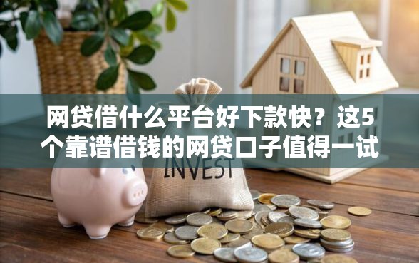 网贷借什么平台好下款快？这5个靠谱借钱的网贷口子值得一试