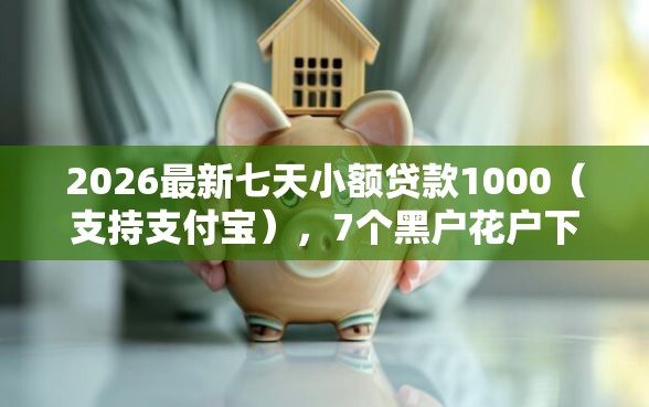 2026最新七天小额贷款1000（支持支付宝），7个黑户花户下款的口子2025无私分享