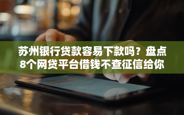 苏州银行贷款容易下款吗？盘点8个网贷平台借钱不查征信给你参考