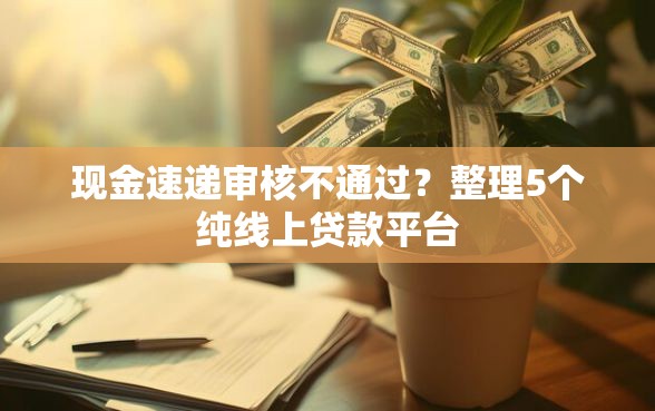 现金速递审核不通过？整理5个纯线上贷款平台