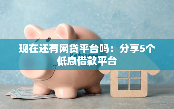 现在还有网贷平台吗：分享5个低息借款平台