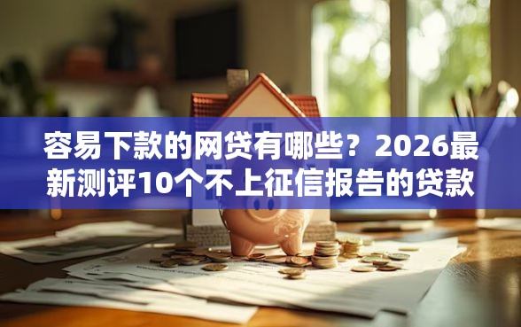 容易下款的网贷有哪些？2026最新测评10个不上征信报告的贷款口子