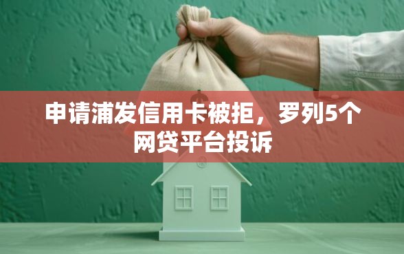 申请浦发信用卡被拒,罗列5个网贷平台投诉 申请浦发信用卡被拒,罗列5个网贷平台投诉