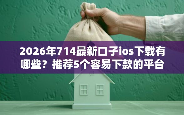 2026年714最新口子ios下载有哪些？推荐5个容易下款的平台