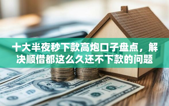 十大半夜秒下款高炮口子盘点，解决顺借都这么久还不下款的问题