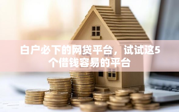 白户必下的网贷平台，试试这5个借钱容易的平台