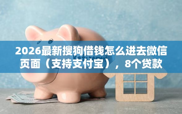 2026最新搜狗借钱怎么进去微信页面（支持支付宝），8个贷款加盟平台无私分享