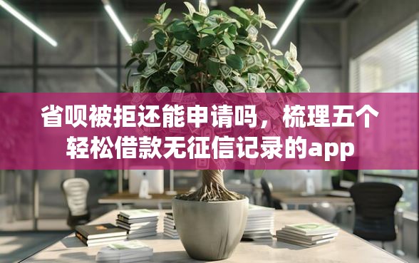 省呗被拒还能申请吗，梳理五个轻松借款无征信记录的app