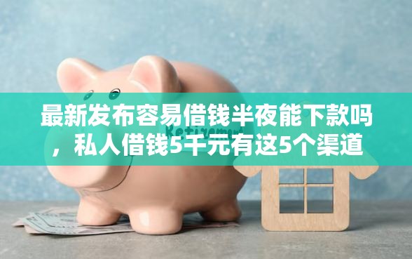 最新发布容易借钱半夜能下款吗，私人借钱5千元有这5个渠道