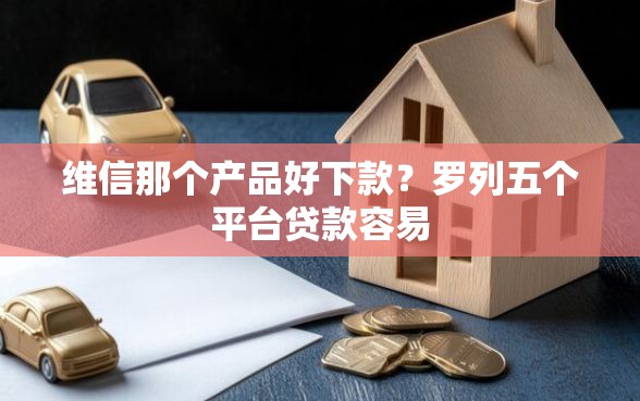维信那个产品好下款？罗列五个平台贷款容易