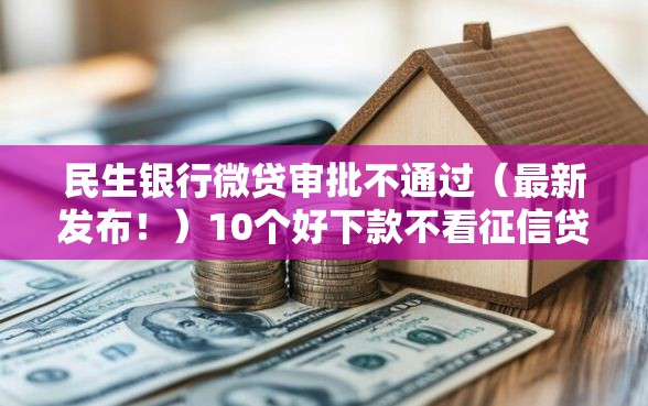 民生银行微贷审批不通过（最新发布！）10个好下款不看征信贷款平台