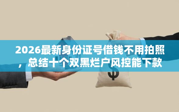 2026最新身份证号借钱不用拍照,总结十个双黑烂户风控能下款5000口子! 2026最新身份证号借钱不用拍照,总结十个双黑烂户风控能下款5000口子!