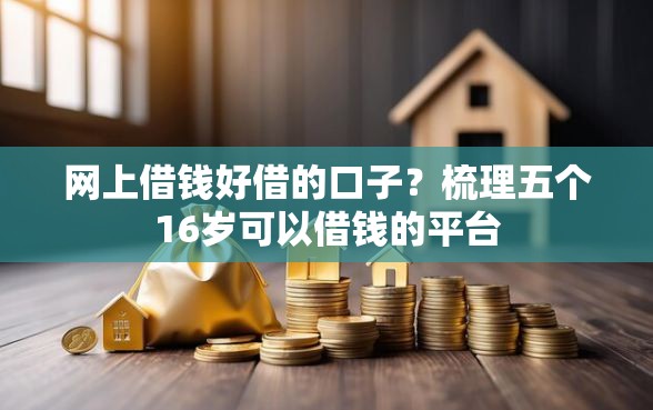 网上借钱好借的口子？梳理五个16岁可以借钱的平台