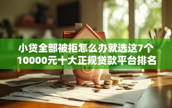 小贷全部被拒怎么办就选这7个10000元十大正规贷款平台排名不分先后