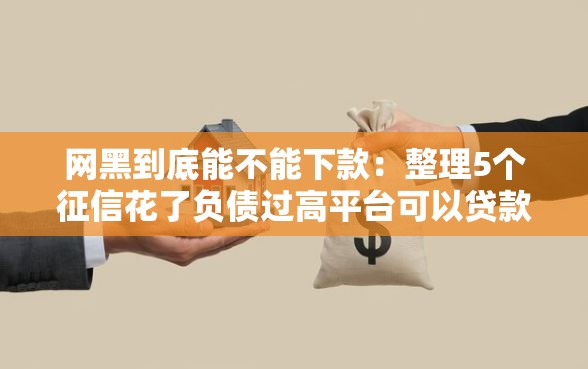 网黑到底能不能下款：整理5个征信花了负债过高平台可以贷款