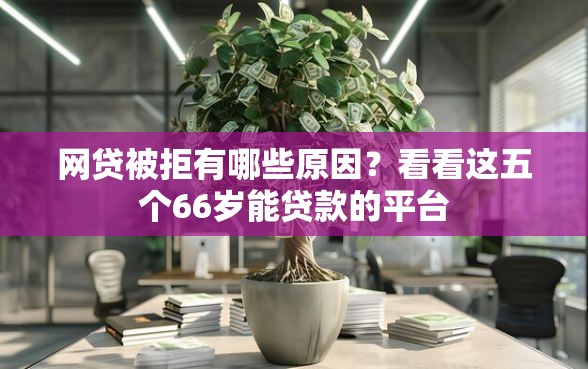 网贷被拒有哪些原因？看看这五个66岁能贷款的平台