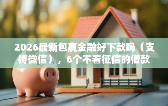 2026最新包赢金融好下款吗（支持微信），6个不看征信的借款平台百分百通过无私分享