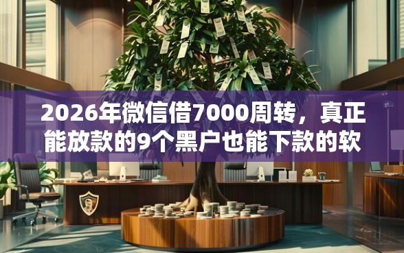 2026年微信借7000周转，真正能放款的9个黑户也能下款的软件推荐
