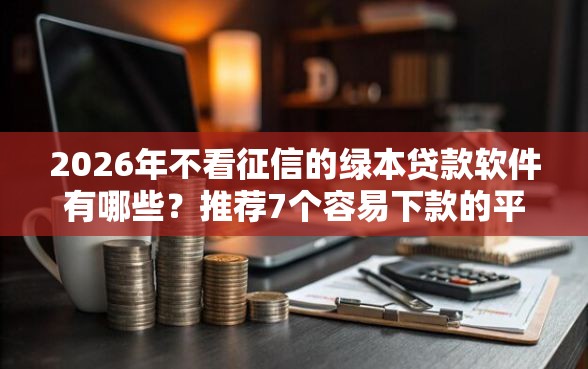 2026年不看征信的绿本贷款软件有哪些？推荐7个容易下款的平台