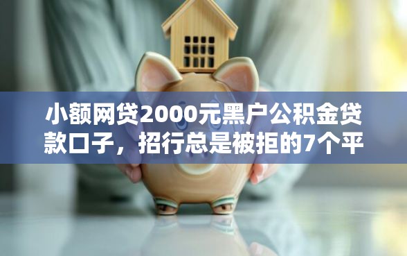 小额网贷2000元黑户公积金贷款口子，招行总是被拒的7个平台介绍