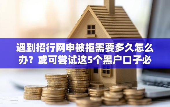 遇到招行网申被拒需要多久怎么办？或可尝试这5个黑户口子必下款
