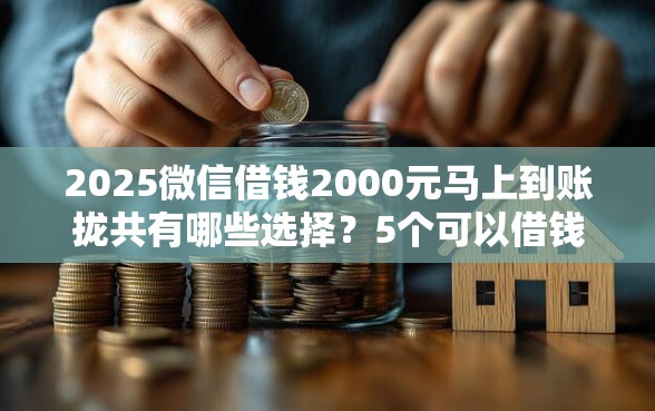2025微信借钱2000元马上到账拢共有哪些选择？5个可以借钱不用审核的软件详解