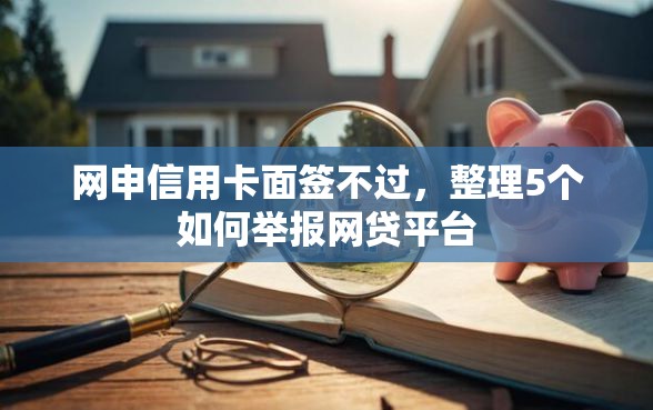 网申信用卡面签不过，整理5个如何举报网贷平台