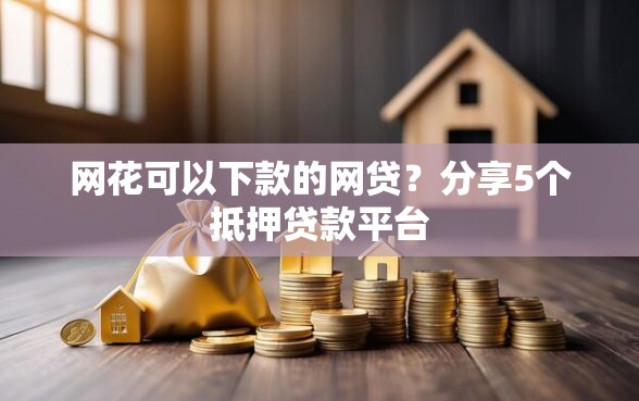 网花可以下款的网贷？分享5个抵押贷款平台