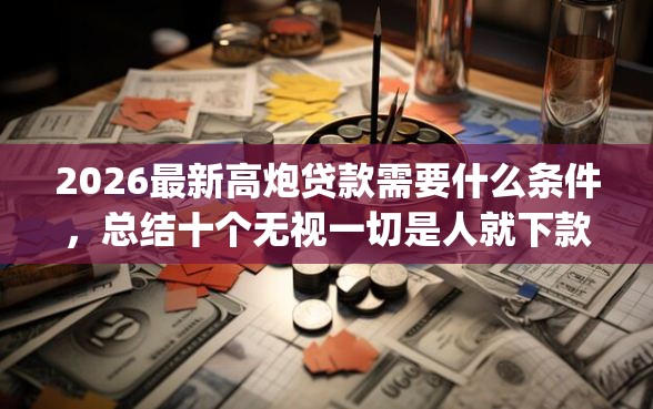 2026最新高炮贷款需要什么条件，总结十个无视一切是人就下款的app！