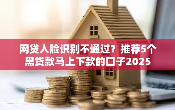 网贷人脸识别不通过？推荐5个黑贷款马上下款的口子2025