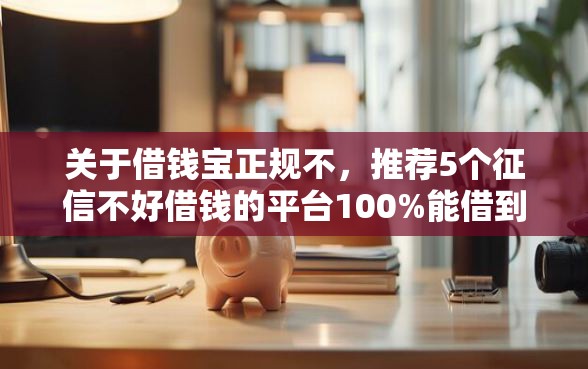关于借钱宝正规不，推荐5个征信不好借钱的平台100%能借到给你